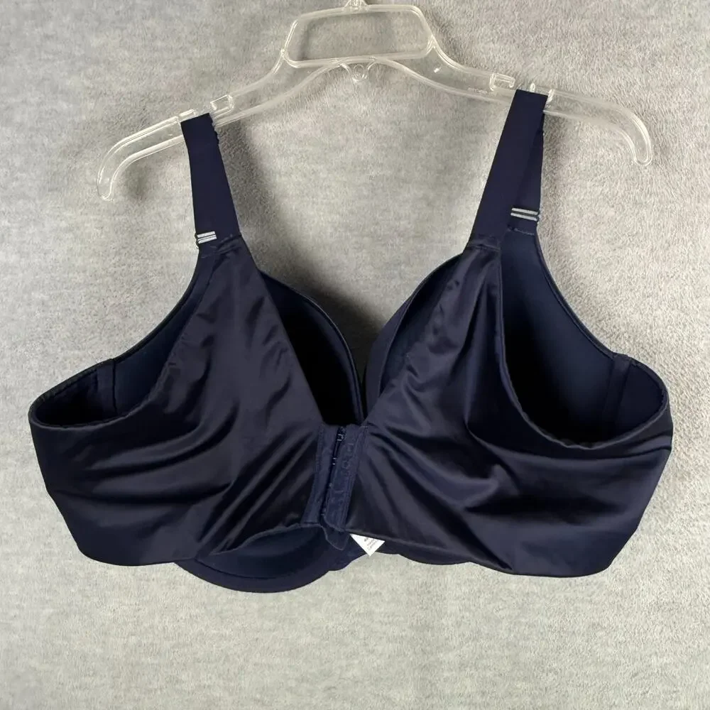 Cacique 48DD Smooth Boost Plunge Underwire Bra Navy Blue